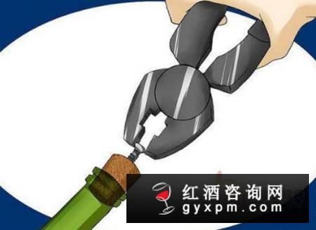 螺丝开红酒的方法详解：螺旋钻头钻入木塞然后拔出即可！